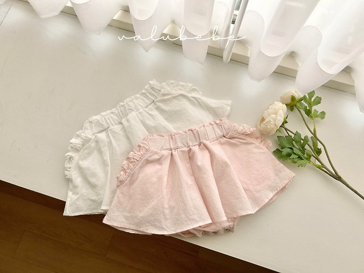 Valu Bebe - Korean Baby Fashion - #babyoninstagram - Shirring Skirt Bloomer - 5