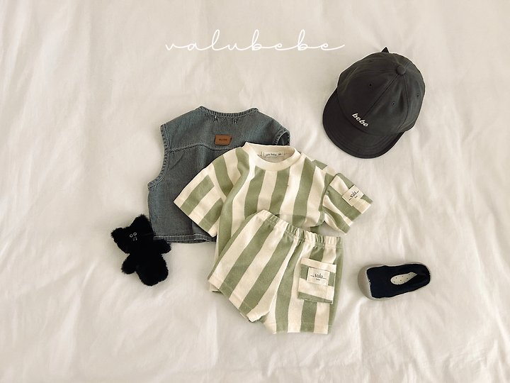 Valu Bebe - Korean Baby Fashion - #babyoninstagram - Vertical Terry Tee - 3