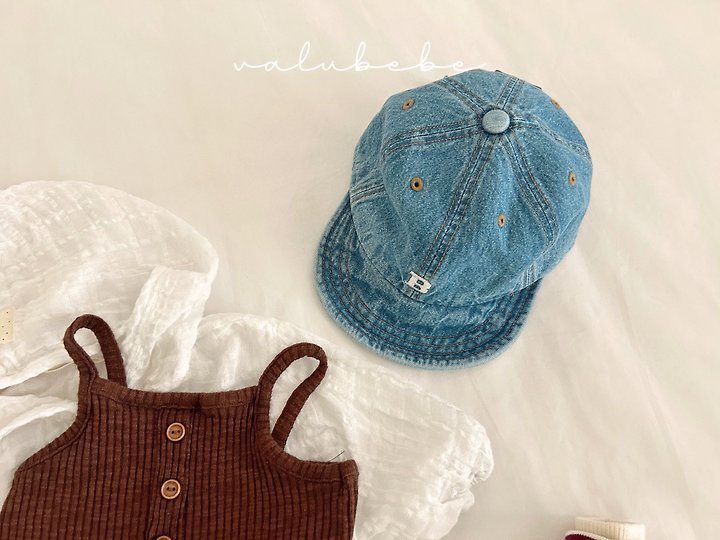 Valu Bebe - Korean Baby Fashion - #babyoninstagram - B Denim Cap - 7