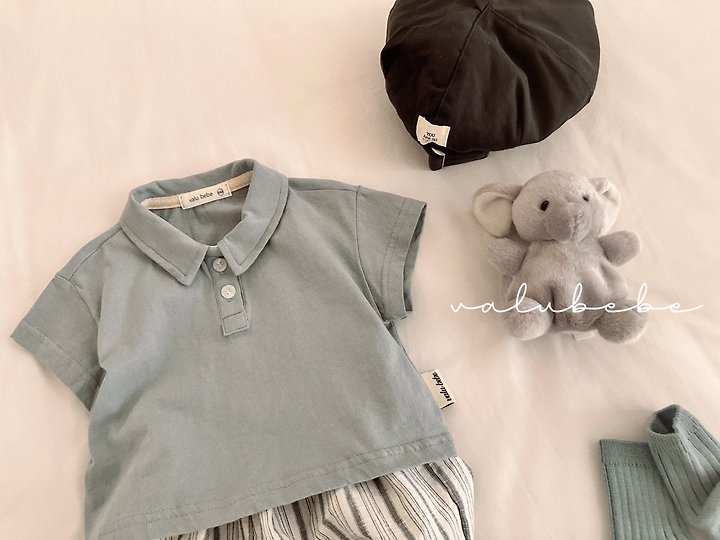 Valu Bebe - Korean Baby Fashion - #babyoninstagram - Tommy Collar Tee - 5