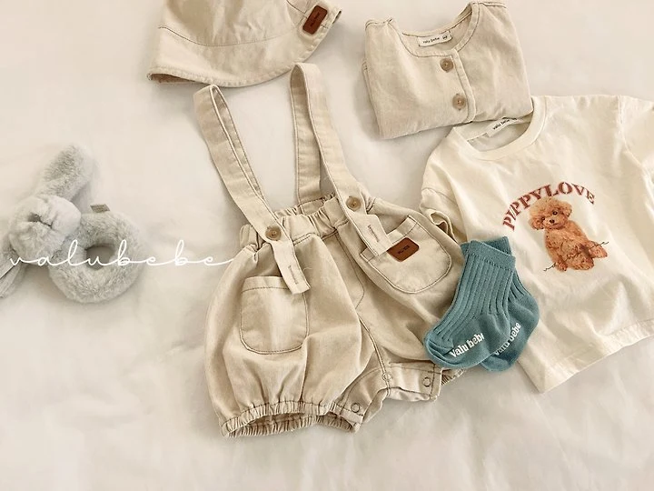 Valu Bebe - Korean Baby Fashion - #babyoninstagram - Pumpkin Suspender Suit - 5