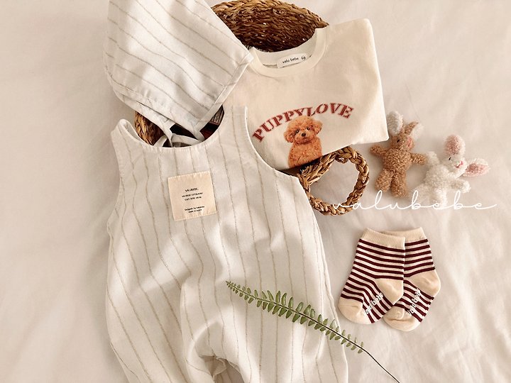 Valu Bebe - Korean Baby Fashion - #babyoninstagram - Papillon Button Suit - 6