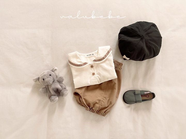 Valu Bebe - Korean Baby Fashion - #babyoninstagram - Sailor Button Blouse - 6