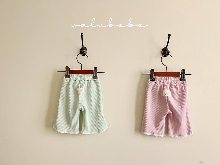 Valu Bebe - Korean Baby Fashion - #babyoninstagram - Cucumber Lace Bootcut Pants
