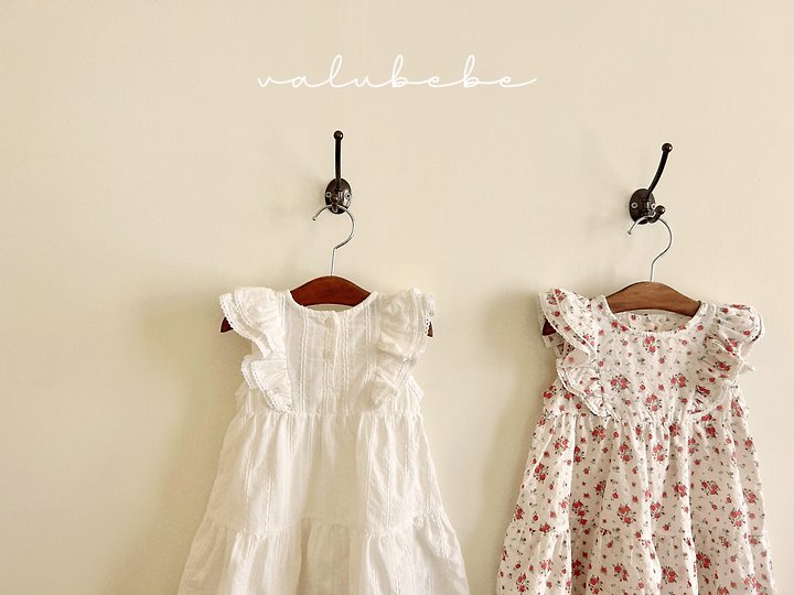Valu Bebe - Korean Baby Fashion - #babyootd - Rosy Wing Frill One-piece - 10