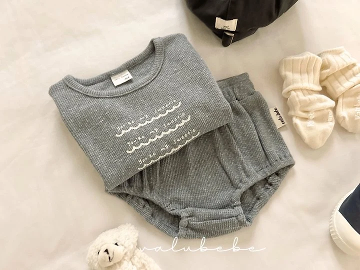 Valu Bebe - Korean Baby Fashion - #babyootd - Mitz Waffle Bloomer - 6
