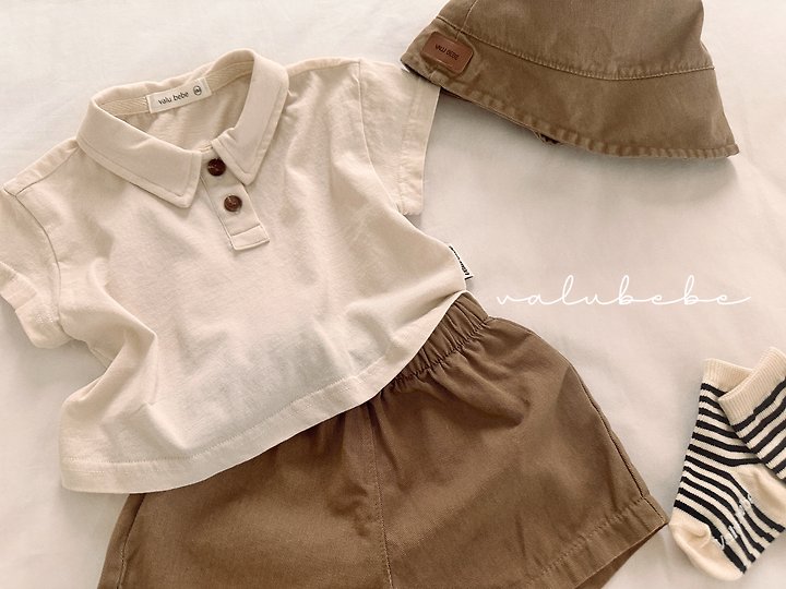 Valu Bebe - Korean Baby Fashion - #babyootd - Tommy Collar Tee - 6