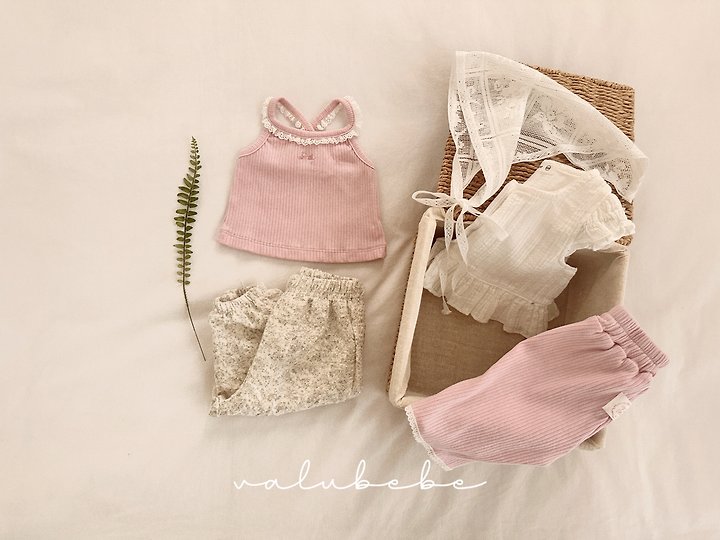 Valu Bebe - Korean Baby Fashion - #babyootd - Cucumber Lace Top - 3