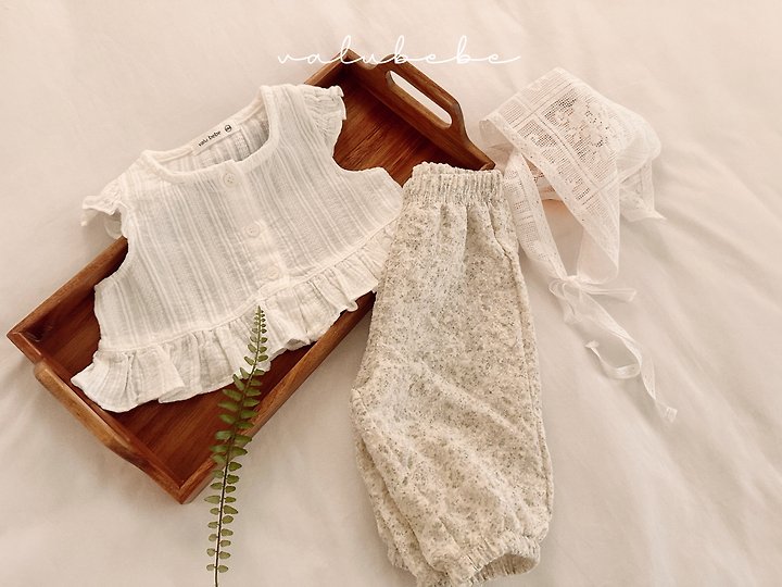 Valu Bebe - Korean Baby Fashion - #babyoutfit - Summer Embossed Pants - 12
