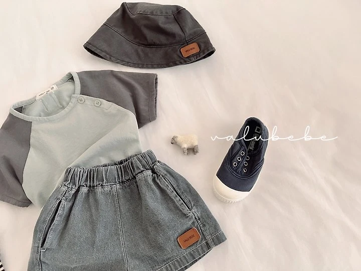 Valu Bebe - Korean Baby Fashion - #babyoutfit - Padded Panel Denim Pants - 9