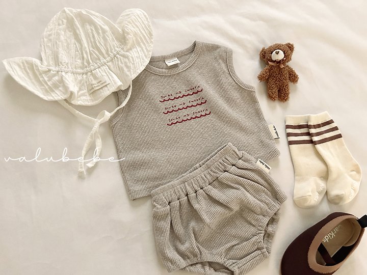 Valu Bebe - Korean Baby Fashion - #babyoutfit - Mitz Waffle Bloomer - 7