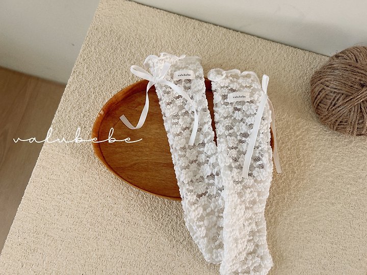 Valu Bebe - Korean Baby Fashion - #babyoutfit - Butterfly Lace Rolled Socks
