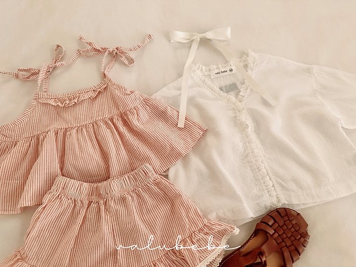 Valu Bebe - Korean Baby Fashion - #babyoutfit - Elle Stripe Blouse - 9