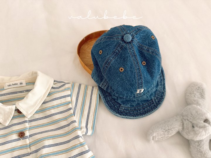 Valu Bebe - Korean Baby Fashion - #babyoutfit - B Denim Cap - 10