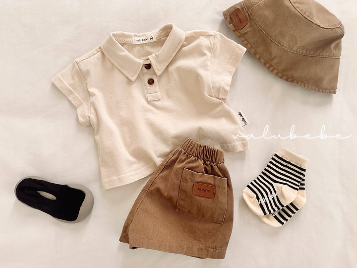 Valu Bebe - Korean Baby Fashion - #babyoutfit - Tommy Collar Tee - 8