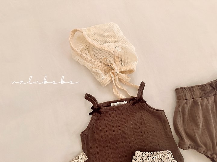 Valu Bebe - Korean Baby Fashion - #babyoutfit - Mesh Knit Bonnet Hat - 12