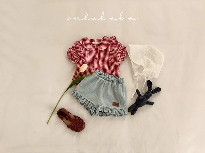 Valu Bebe - Korean Baby Fashion - #babyoutfit - Bandi Check Blouse - 10