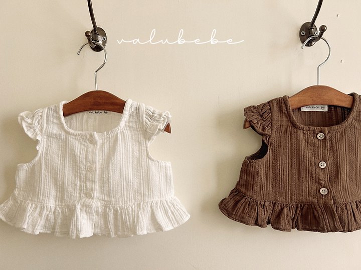 Valu Bebe - Korean Baby Fashion - #babyoutfit - Puff Square Blouse - 7