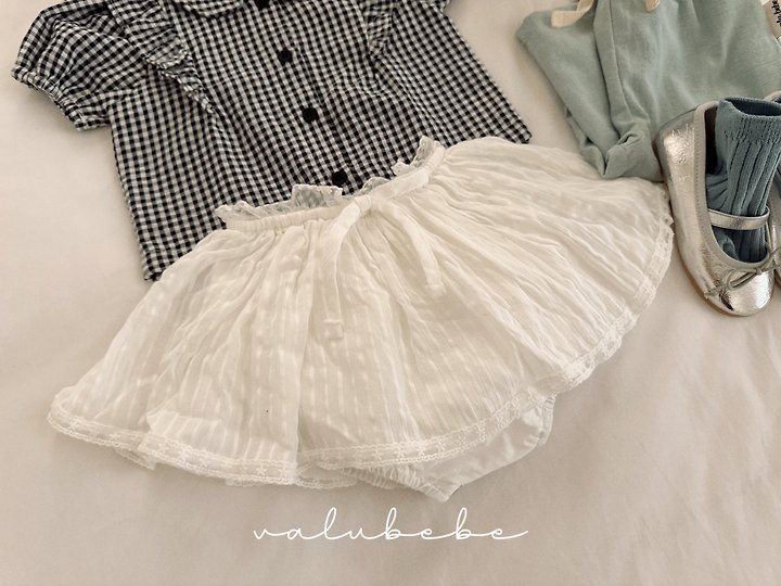 Valu Bebe - Korean Baby Fashion - #babyoutfit - Lace Skirt Bloomer - 10