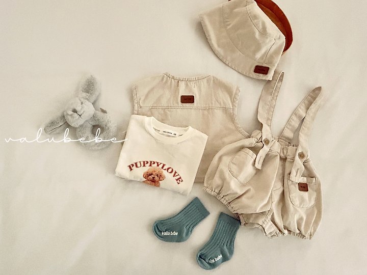 Valu Bebe - Korean Baby Fashion - #babyoutfit - Over Denim Vest - 5