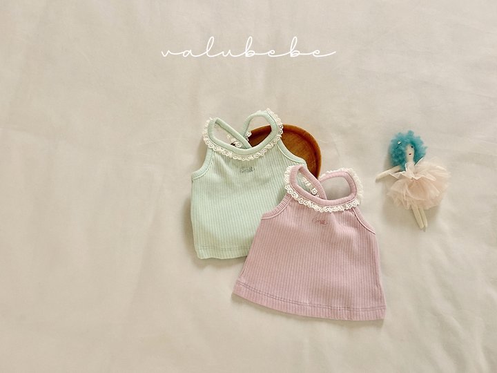 Valu Bebe - Korean Baby Fashion - #babyootd - Cucumber Lace Top - 4
