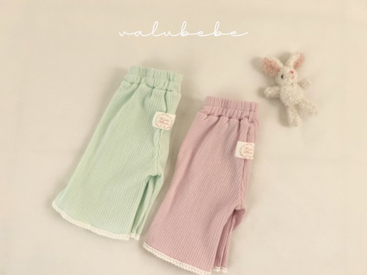 Valu Bebe - Korean Baby Fashion - #babyoutfit - Cucumber Lace Bootcut Pants - 3