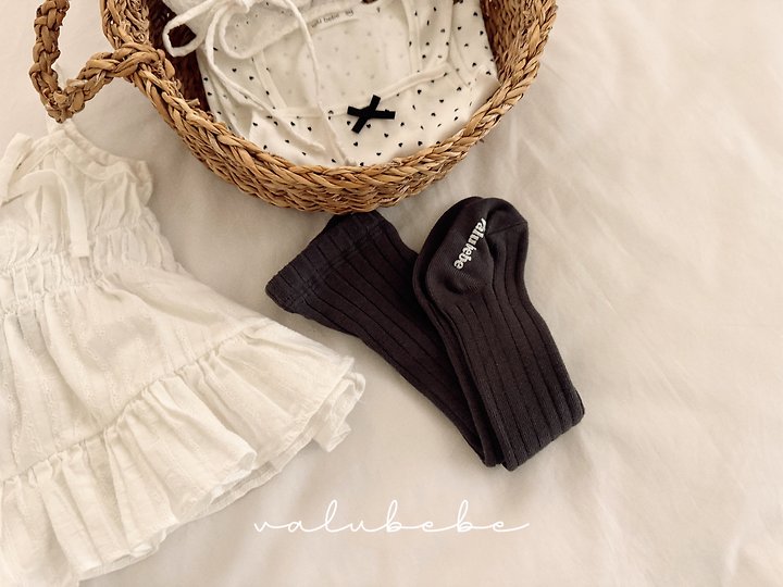 Valu Bebe - Korean Baby Fashion - #babywear - Velu Bebe Ribbed Tights - 5