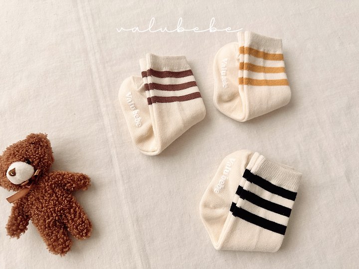 Valu Bebe - Korean Baby Fashion - #babywear - Basic Line Socks - 9