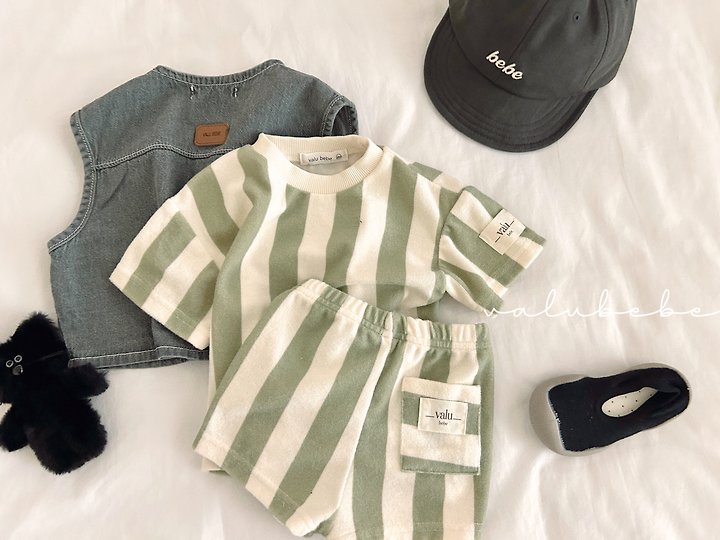 Valu Bebe - Korean Baby Fashion - #babywear - Vertical Terry Pants - 6