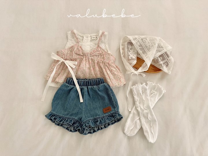 Valu Bebe - Korean Baby Fashion - #babywear - Frill Denim Pants