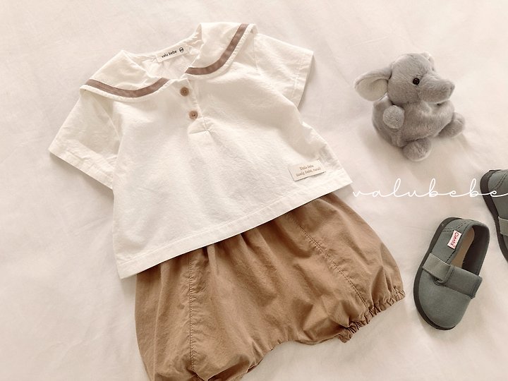 Valu Bebe - Korean Baby Fashion - #babywear - Sailor Button Blouse - 10