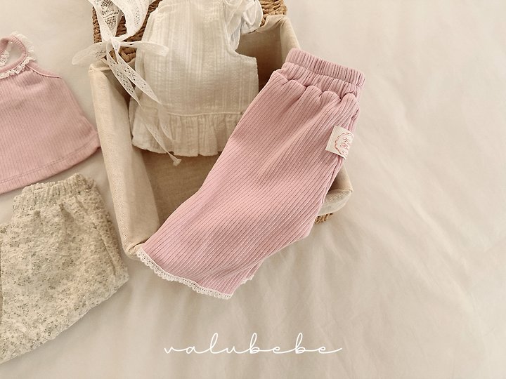 Valu Bebe - Korean Baby Fashion - #babywear - Cucumber Lace Bootcut Pants - 5