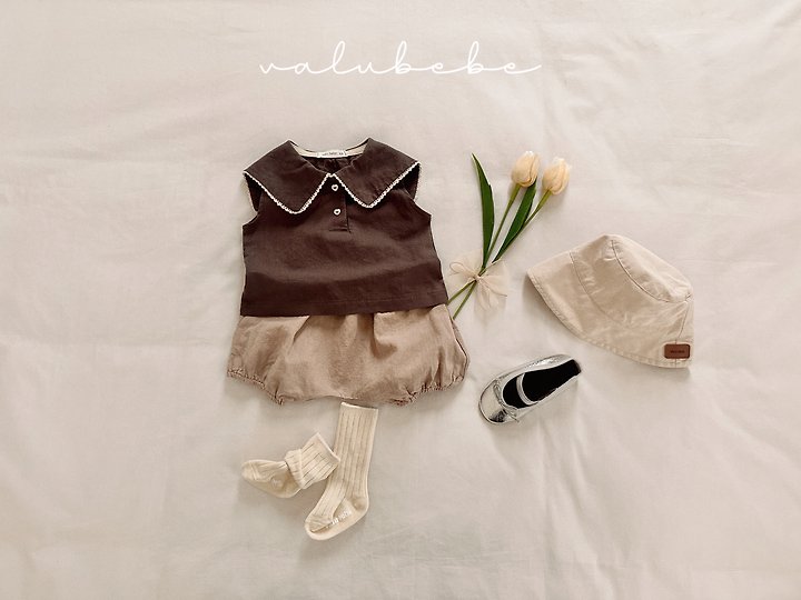 Valu Bebe - Korean Baby Fashion - #onlinebabyboutique - Big Collar Blouse - 3