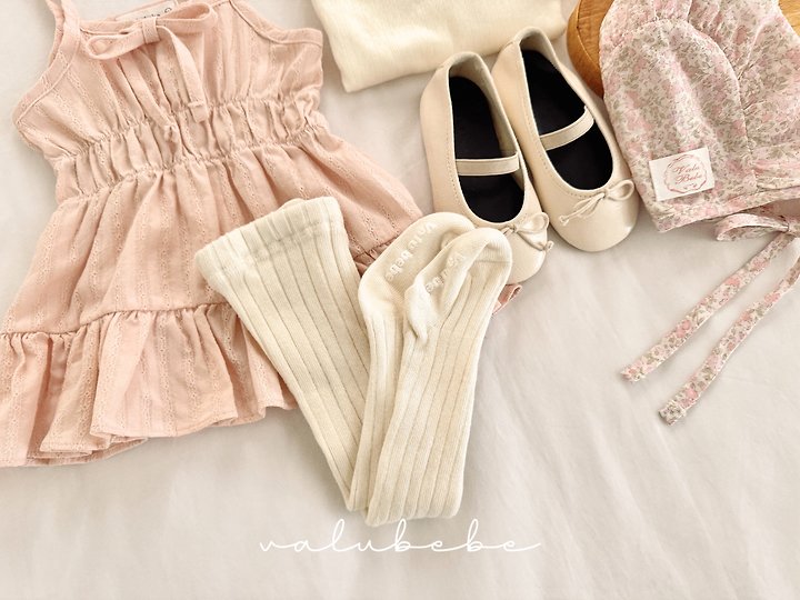 Valu Bebe - Korean Baby Fashion - #onlinebabyboutique - Velu Bebe Ribbed Tights - 6
