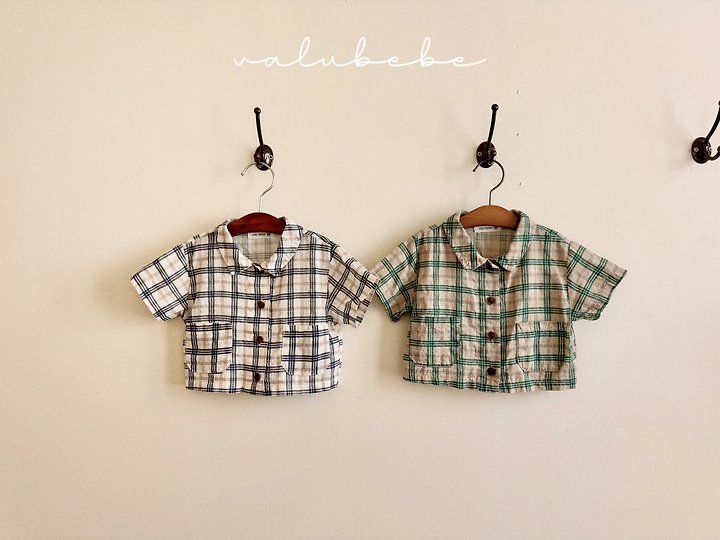 Valu Bebe - Korean Baby Fashion - #onlinebabyboutique - Cool Jay Check Shirt