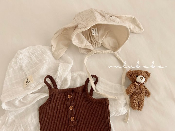 Valu Bebe - Korean Baby Fashion - #onlinebabyshop - Rabbit Color Block Bonnet Hat - 9