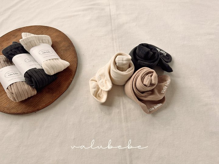 Valu Bebe - Korean Baby Fashion - #onlinebabyshop - Velu Bebe Ribbed Tights - 7