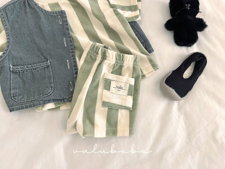 Valu Bebe - Korean Baby Fashion - #onlinebabyshop - Vertical Terry Pants - 8