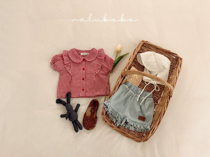 Valu Bebe - Korean Baby Fashion - #onlinebabyshop - Frill Denim Pants - 3