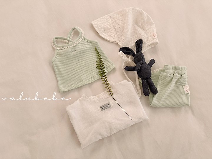 Valu Bebe - Korean Baby Fashion - #onlinebabyshop - Cucumber Lace Top - 8