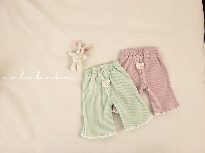 Valu Bebe - Korean Baby Fashion - #onlinebabyshop - Cucumber Lace Bootcut Pants - 7