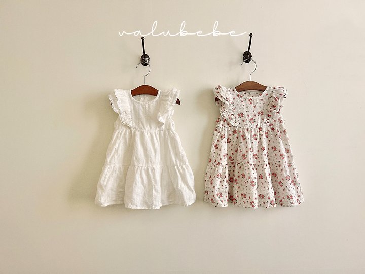 Valu Bebe - Korean Baby Fashion - #smilingbaby - Rosy Wing Frill One-piece