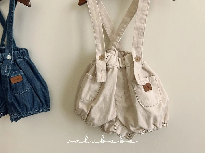 Valu Bebe - Korean Baby Fashion - #smilingbaby - Pumpkin Suspender Suit - 12