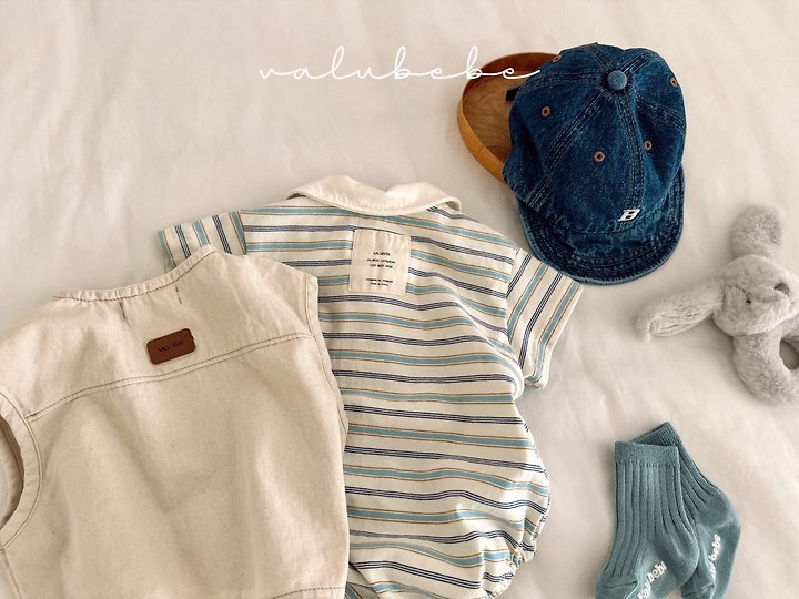 Valu Bebe - Korean Baby Fashion - #smilingbaby - Over Denim Vest - 10