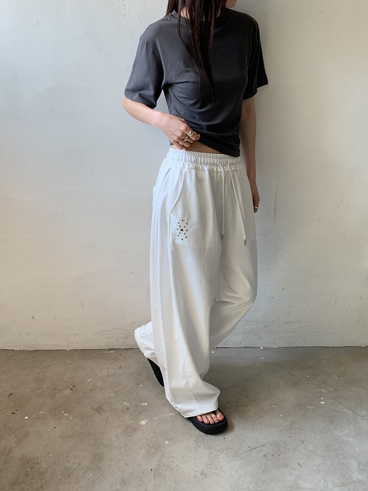 Vive L - Korean Women Fashion - #momslook - Milk Stud Pants - 12
