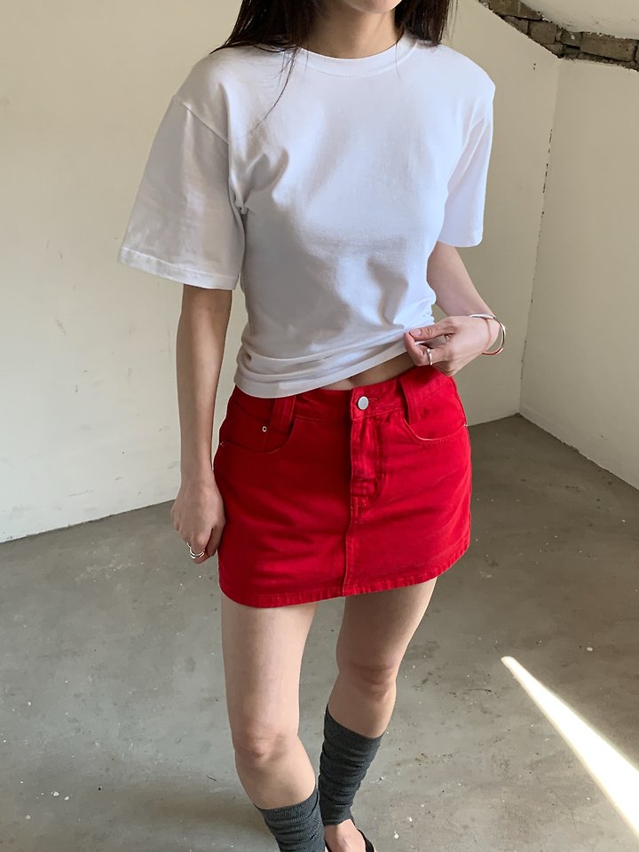 Vive L - Korean Women Fashion - #momslook - Slim Crop Tee - 7