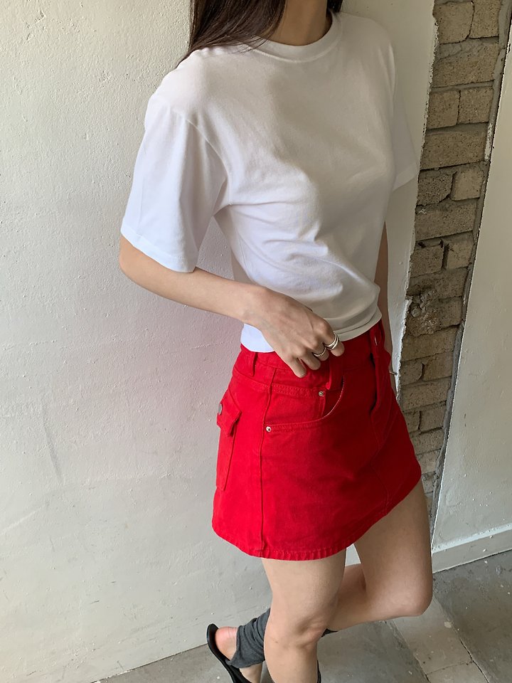 Vive L - Korean Women Fashion - #momslook - Slim Crop Tee - 9