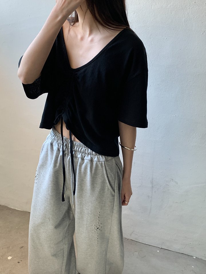 Vive L - Korean Women Fashion - #momslook - Back Tunnel Tee - 10