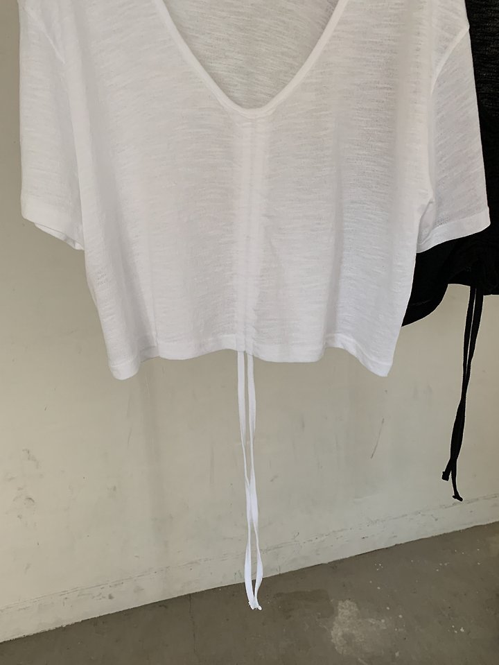 Vive L - Korean Women Fashion - #momslook - Back Tunnel Tee - 2