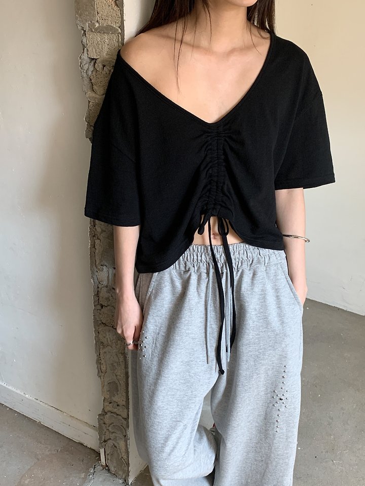 Vive L - Korean Women Fashion - #momslook - Back Tunnel Tee - 8